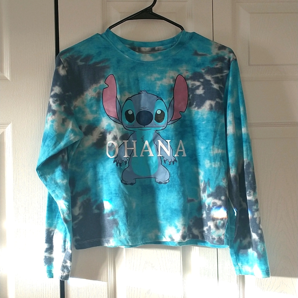 Disney Stitch long sleeve shirt women's small